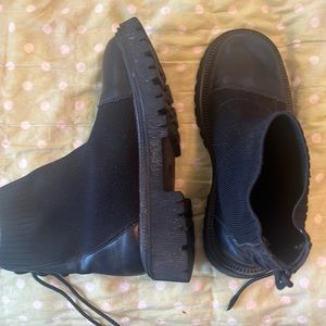 Black Sock Combat Boots